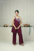 Shoulder party dress - 10010